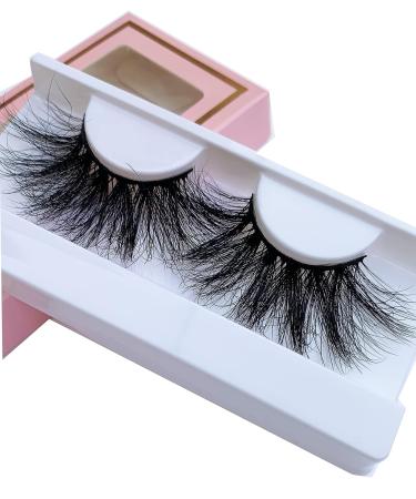 2Pair 28-30mm Long Mink Fur Handmade False Eyelashes - Fashion Fluffy Mink Lashes - Buy Online on GoSupps.com