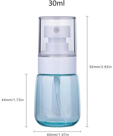 30ml Atomizer Spray Bottle - Refillable Transparent Cosmetic & Perfume Mist | Ideal for Skin Care Products - Buy Online on GoSupps.com