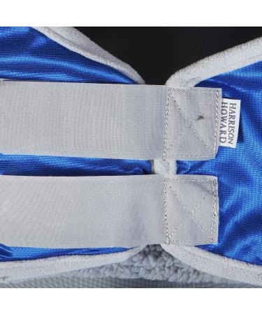 Harrison Howard Caremaster Pro Luminous Horse Fly Mask - UV Protection Large Eye Space & Long Nose with Ears - Signature Blue - Buy Online on GoSupps.com