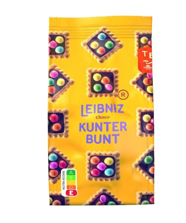 Leibniz Kunterbunt Choco Cookies 12 Pack | Crispy Chocolate Cream & Lenses | International Shipping Available - Buy Online on GoSupps.com