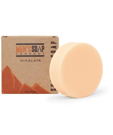 Mens Soap Company Shaving Soap for Men and Women 4.0 oz Refill Puck Made with Natural Vegan Plant Ingredients. Shea Butter and Vitamin E Create Thick Shave Soap Lather for Skin Protection, Himalaya Himalaya 4 Ounce (Pack