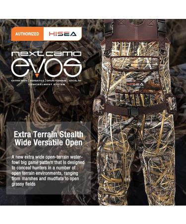 HISEA Neoprene Chest Waders for Men - 600G Insulated Boot, Waterproof Camo Fishing Waders - Size 12 - Buy Online on GoSupps.com