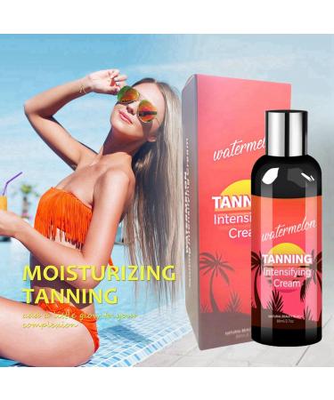 Sun Cream with Tan Accelerator Sunbed Tanning Accelerator Tanning Cream for Sunbeds Tan Accelerator for Sun Tan Enhancers & Accelerators Intensive Tanning Gel Tanning Lotion(Watermelon Flavor) - Buy Online on GoSupps.com