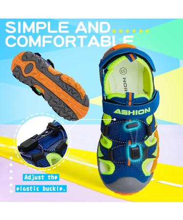 VITIKE Children's Sandals - Breathable & Quick-Drying Trekking Sandals for Boys & Girls - Size 33 EU - Blue - Buy Online on GoSupps.com