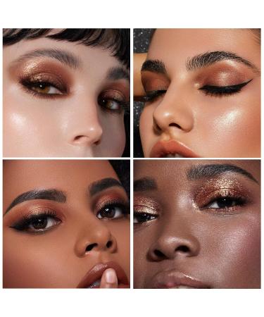 Glitter Eyeshadow Stick - Waterproof Cream Pencil with Sharpener | Easy-to-Use Shimmer Eye Shadow & Eyeliner - Buy Online on GoSupps.com