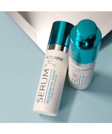 FACTORFIVE Regenerative Serum with Stem Cell Growth Factors - Skin Tightening, Wrinkle Reduction & Rejuvenation - Travel Size 0.34fl oz/10ml - Buy Online on GoSupps.com