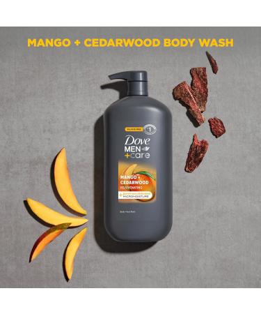 DOVE MEN + CARE body and face wash rejuvenating mango + cedarwood for Men with 24-Hour Nourishing Micromoisture Technology 30 oz 30 Fl Oz (Pack of 1) - Buy Online on GoSupps.com