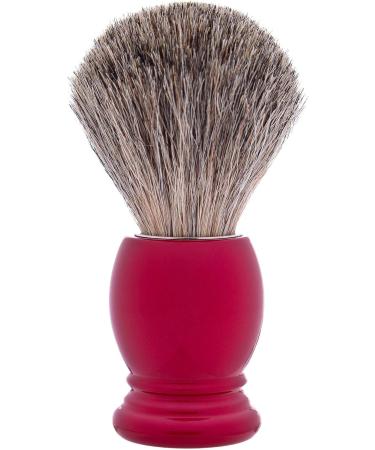 Plisson Shaving Brush - Size 12 Pearl Red Acetate Handle Russian Gray Roof Hair - Premium Wet Shaving Tool Made in France - Buy Online on GoSupps.com