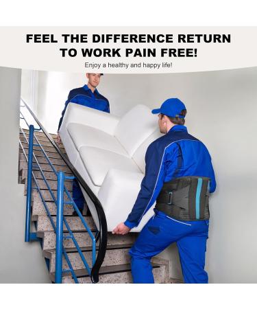 Back Brace for Lower Back Pain | Adjustable Lumbar Support for Men & Women | 3XL Gray - Ideal for Herniated Disc Sciatica & Scoliosis - Buy Online on GoSupps.com