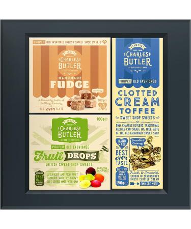 Charles Butler | Gift Box of Handmade Fudge 100g Clotted Cream Fudge 190g and Fruit Drops 100g - Buy Online on GoSupps.com