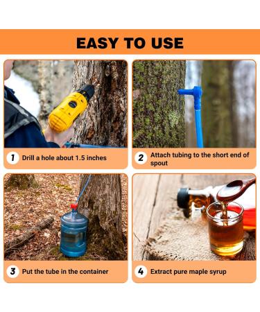 HolyMaji 100FT Maple Syrup Tubing Drop Lines Extractors Food Grade Maple Syrup Tapping Vacuum Tube Tree Sap Collection Hose Supplies for Organic Maple Syrup 100' - Buy Online on GoSupps.com