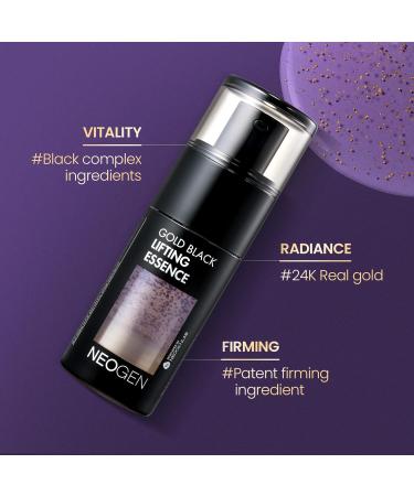 NEOGEN DERMALOGY Gold Black Lifting Essence 30ml - Best Anti-Aging Serum for Radiant Skin | Buy Internationally - Buy Online on GoSupps.com