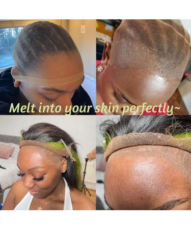 Atimiaza 12Pcs Transparent Brown HD Wig Cap for Lace Front Wigs - Ultra-Thin & Stretchy, Invisible & Breathable Stocking Caps for Women - Buy Online on GoSupps.com