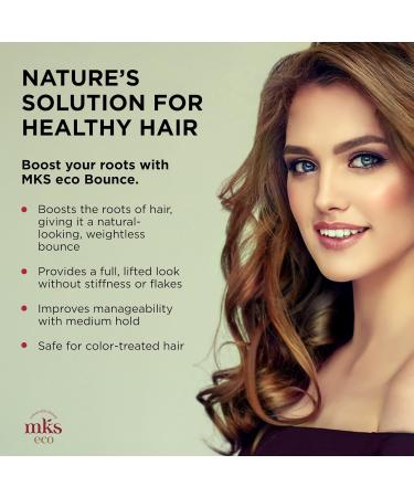MKS eco Bounce Original Scent - 4 fl oz - Volumizing Spray - Natural-Looking Weightless Volume - Moroccan Argan Oil Hemp Seed Oil & Panthenol - Vegan & Cruelty Free - Buy Online on GoSupps.com