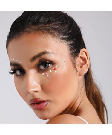 Rainbow Face Gems for Women | Eye Jewels Stickers for Rave Festival & Costume Makeup - Buy Online on GoSupps.com