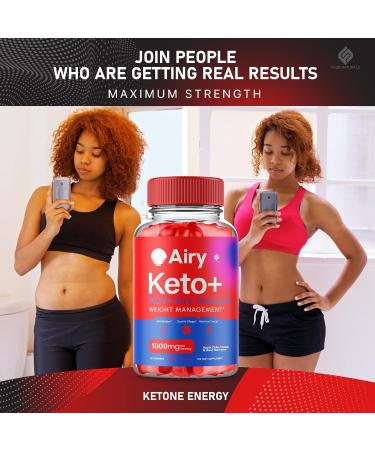 Airy Keto Gummies | Advanced 1000mg Apple Cider Vinegar Multivitamin Supplement | Maximum Strength B6 B12 Folic Acid | 60 Gummies for Effective Weight Support - Buy Online on GoSupps.com