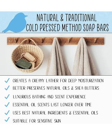 Buy BLUEBYRD Sandalwood Bourbon Soap Bar | Vegan Moisturizing Soap for Face & Body | Paraben Free | Shea Butter & Olive Oil - Buy Online on GoSupps.com