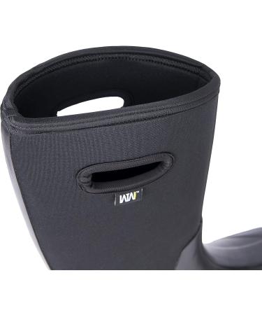 WTW Women's Knee High Rubber Rain Boots - Waterproof & Insulated Neoprene Garden Muck Boots in Mystical Black - Buy Online on GoSupps.com