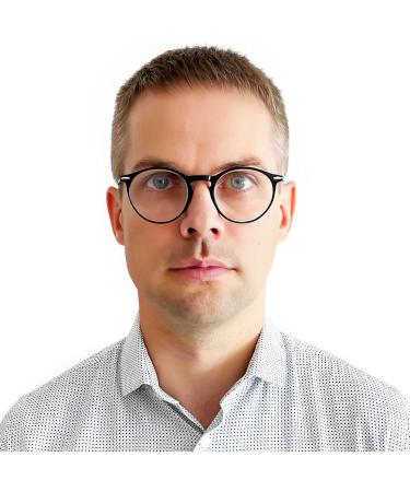 Buy Mini Round Rectangular Light Reading Glasses - 2.0 Dioptries Free Case Black Plastic Frame - Unisex Reading Aid - Buy Online on GoSupps.com