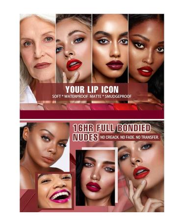 Buy 3PCS Lip Glaze Set - Matte Lipstick & Velvet Lip Gloss | Long Lasting & Moisturising Lip Makeup - International Shipping Available - Buy Online on GoSupps.com