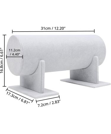 Buy Belle Vous Gray Velvet Hair Ripe Stand | Removable T-Shaped Jewelry Holder for Hair Accessories & Headbands - International Shipping Available - Buy Online on GoSupps.com