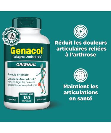 Genacol Ultra-Hydrolyzed Collagen Joint Supplement | Effective Osteo arthritis Pain Relief and Knee and Back Pain Relief | GENACOL Original 180 Capsules 180 count (Pack of 1) - Buy Online on GoSupps.com