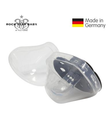 Rock Star Baby by Tico Torres Silicone Nucky 2 Set - Snake Design 6-18 Months Jaw-Friendly Pacifiers with Protective Caps - International Shipping Available - Buy Online on GoSupps.com