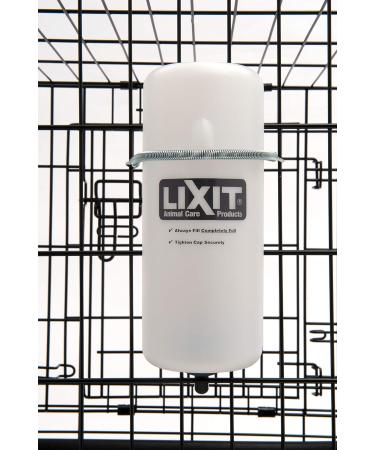 Lixit Wide Mouth Water Bottles for Dogs - 900ml (32oz) - Ideal for Small & Large Dogs - White/Opulent Garden - International Shipping Available - Buy Online on GoSupps.com