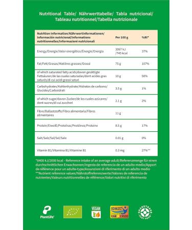 Buy PlantLife Organic Macadamia Nuts 1kg | Raw Extra Large & Untreated - International Shipping Available - Buy Online on GoSupps.com