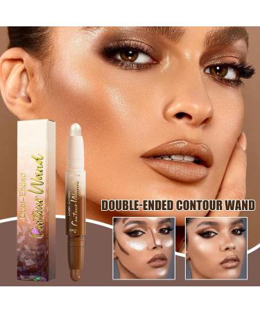 Highlighter Stick Double Sided Contour Stick 5G Luminizer Cream Concealer Waterproof Durable for All Day of Daily Life Universal - Buy Online on GoSupps.com