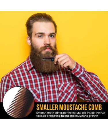 Moustache Wax & Folding Comb Kit - Best Price for Superior Moustache Care - Buy Online on GoSupps.com