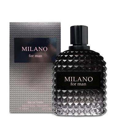 Men's Cologne Milano Long Lasting Eau De Toilette Natural Body Spray Perfume Fresh Scent 3.4 Fl Oz Daily Used VL 3.4 Fl Oz (Pack of 2)