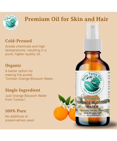 Orange Blossom Water (Neroli Hydrosol) - 1 Gallon | Natural Skin Refresher Aromatherapy & Glow - Bella Terra Oils (Pack of 10 - Buy Online on GoSupps.com