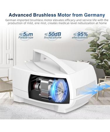 Asthma Nebulizer Machine for Adults and Kids - OWAREY Off-white with Tubing, Mouthpiece, and Masks - Buy Online on GoSupps.com