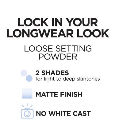 L'Oreal Paris Infallible Tinted Loose Setting Powder - Matte Finish, Lightweight, No White Cast | 2 Shades, 0.28 Oz (Translucent Light-Medium, Translucent Medium-Deep) - Buy Online on GoSupps.com