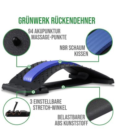 GW Back Extension Device | Premium Adjustable Back Extensor for Pain Relief | German Brand | Includes German Instructions & Training Plan - Buy Online on GoSupps.com