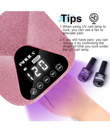 NXJ INFILILA Poly Gel 50ml Builder Gel Clear Glitter Nail Extension Gel Hard Gel for Nails Soak Off UV LED Gel Nail Polish for Home and Manicure Nail Salon DIY Gift for Girls Women B-clear - Buy Online on GoSupps.com