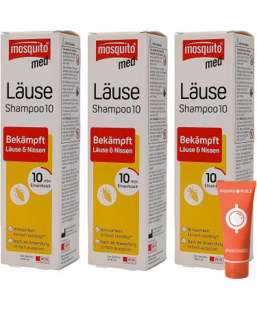 Mosquito Med Lice Shampoo 10 - Effective Lice Treatment & Practical Application | Sparma Set Plus Gift (100 ml 3) - Fast Results for Head Lice & Nits - Buy Online on GoSupps.com