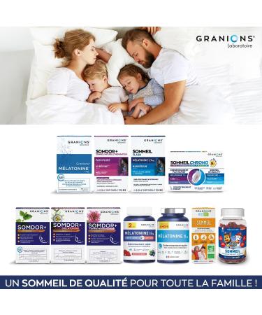 GRANIONS Chrono Sleep - Melatonin 1.9 mg Adult Sleep - Melatonin + Valerian + Passion Flower + GABA - 9 min Sleep Time to Sleep - Melatonin Fast Action - 1 Month-30 Bi-Layer Tablets - Buy Online on GoSupps.com