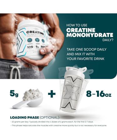 Performance Micronized Creatine Monohydrate Powder - 5000mg 100 Servings Unflavored Gluten Free Non-GMO Vegan - International Shipping Available - Buy Online on GoSupps.com