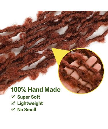 24 inch Butterfly Locs Crochet Hair 6 Pack - Long Faux Locs Crochet Braids for Black Women - Pre-looped Synthetic Hair Extensions - Buy Online on GoSupps.com