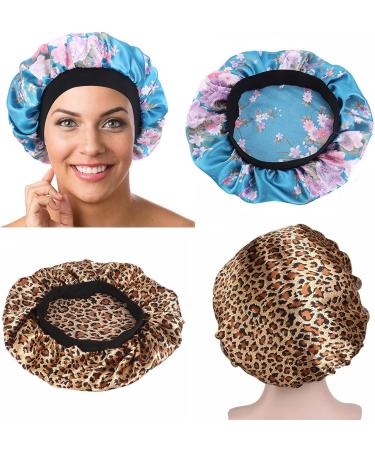 Tergy 10pcs Satin Bonnet Caps for Women - Hair Bonnets for Sleeping - Elastic Band - Black Women Hair Care - Buy Online on GoSupps.com