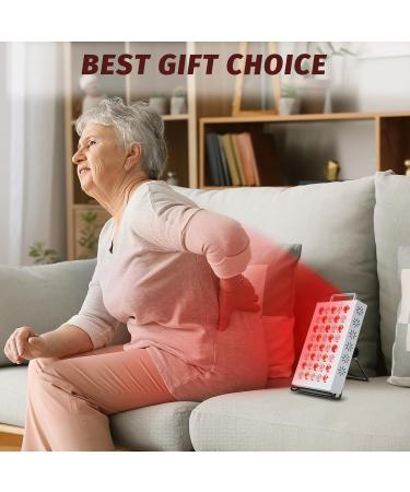 Red Light Near Infrared Light Lamp Panel with 40pcs Dual Chips LEDs Adjustable Brightness Red Lamp at Home and Office Red LED Light with Timer - Buy Online on GoSupps.com