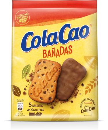  Cola Cao ColaCao Biscuit natural cocoa bath with chocolate chips - 5 packs of 3 units - 157 g - Buy Online on GoSupps.com