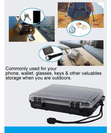 Hlotmeky Waterproof Dry Box Case for Kayaking & Boating - Black - Buy Online on GoSupps.com