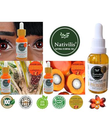 Nativilis Ojon Caiaue GOLDEN FRACTIONATED Oil - (Elaeis oleifera) NATURAL HAIR SKIN BOOSTER Rainforest Virgin Oil - revitalizes damaged follicles hair growth volumize and get tame frizz Copaiba - Buy Online on GoSupps.com