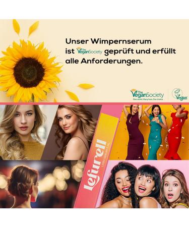 LEFURELL Eyelash Serum - Fast Growth for Long Full & Healthy Lashes | Hormone-Free Vegan Made in Germany 3 ml - Buy Online on GoSupps.com