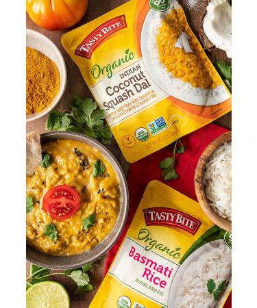 Tasty Bite Organic Coconut Squash Dal - Mild | 10 oz (285 g) - Healthy Indian Dish - Buy Online on GoSupps.com