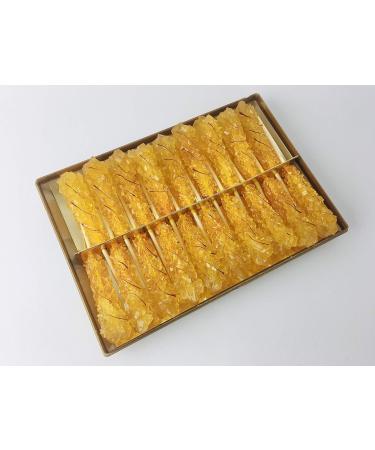 Saffron Candy Sugar from Saffron Syrup 3 Cans (19 Sticks Each) Saffron Rock Sugar - Buy Online on GoSupps.com