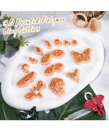 Puocaon Luna Moth Polymer Clay Cutters - Set of 16 Shapes for Polymer Clay Jewelry Making - Buy Online on GoSupps.com